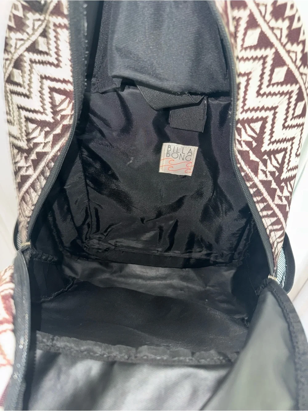 Billabong Black & Cream Geometric Men's Backpack